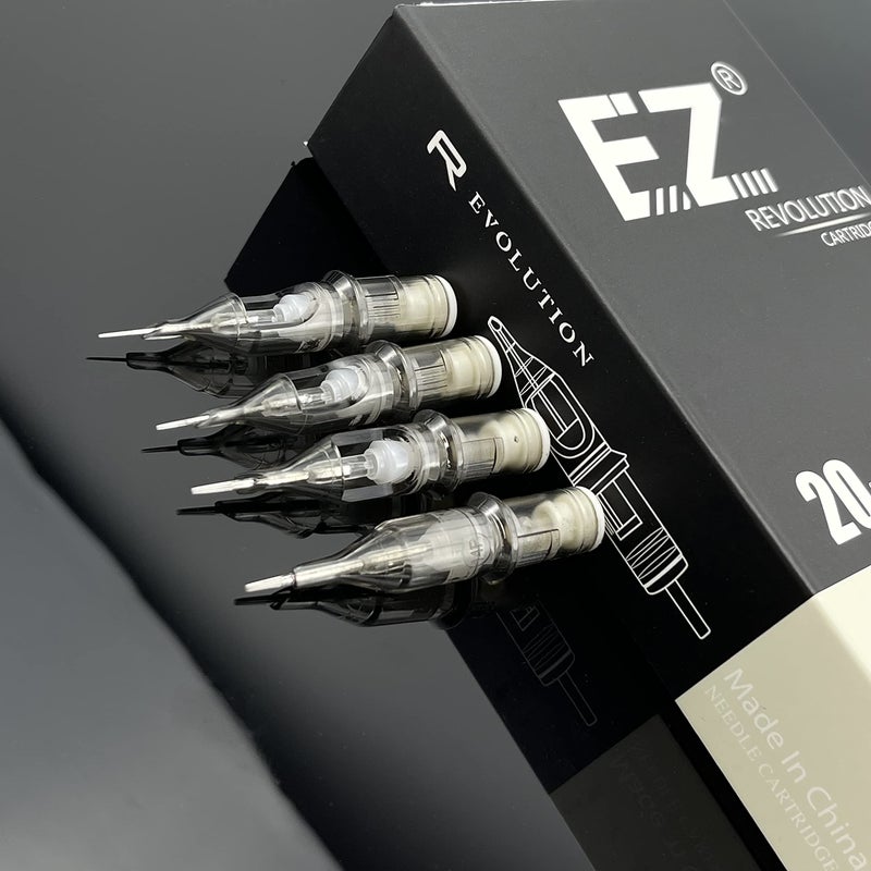 EZTAT2 EZ Tattoo Cartridge Needles - 20Pcs #10 (1RL) Bugpin Permanent Makeup SMP Round Liner 0.3MM Disposable Tattoo Needles Cartridges for Rotary Tattoo Machine Pen Gun - Revolution - Image 2